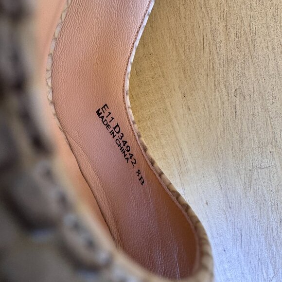 Cole Haan Gold Tanya Python Print Pumps Size 8 - Picture 9 of 9